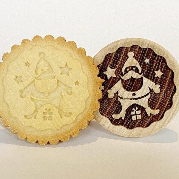 画像1: サンタクロース*wood cookie stamp (1)