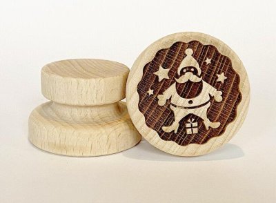 画像2: サンタクロース*wood cookie stamp