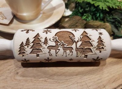 画像2: 森のトナカイ＜christmas deer in the forest＞/mini Rolling Pin