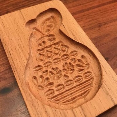 画像2: 洋梨*wood gingerbread cookie mold