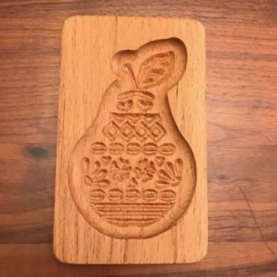 画像1: 洋梨*wood gingerbread cookie mold