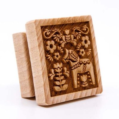 画像2: スウェーデン モチーフ＜その1＞*wood cookie stamp