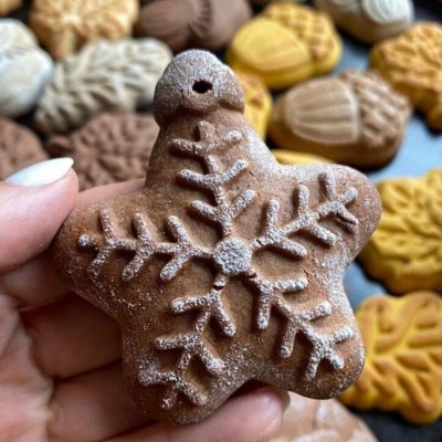 画像2: オーナメント*2種類＜その2＞ *wood gingerbread cookie mold