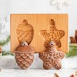 画像1: オーナメント*2種類＜その2＞ *wood gingerbread cookie mold (1)