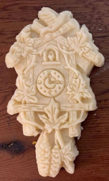 画像1: 鳩時計/Cuckoo clock＋カッター付き*wood cookie mold 【送料無料】 (1)