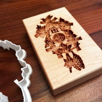 画像2: 鳩時計/Cuckoo clock＋カッター付き*wood cookie mold 【送料無料】