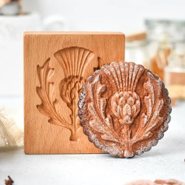 画像1: アザミ/thistle*wood gingerbread cookie mold (1)