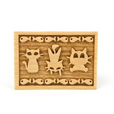 画像3: Cat＜猫の仲間たち＞*wood cookie stamp