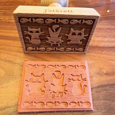 画像2: Cat＜猫の仲間たち＞*wood cookie stamp