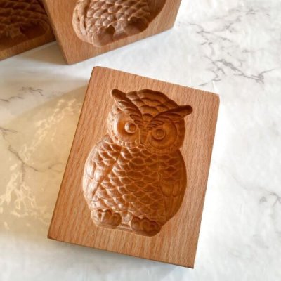 画像1: ふくろう/owl*wood gingerbread cookie mold