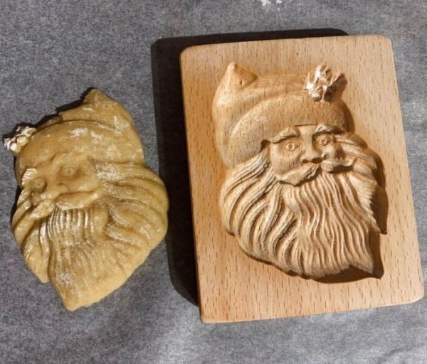 画像1: mini*サンタクロース/wood cookie mold (1)