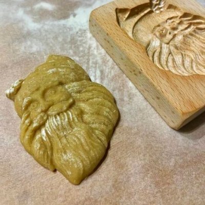 画像1: mini*サンタクロース/wood cookie mold