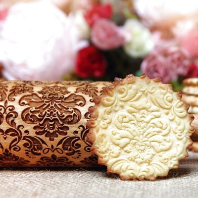 画像2: Damask Embossed＜ダマスク柄＞/Rolling Pin＜M＞