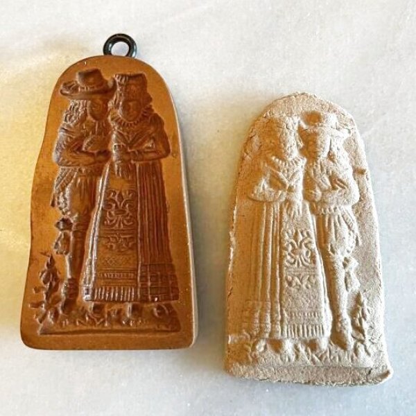 画像1: カップル*Loving couple circa 1700/cookie mold  by anis-oaradies  (1)