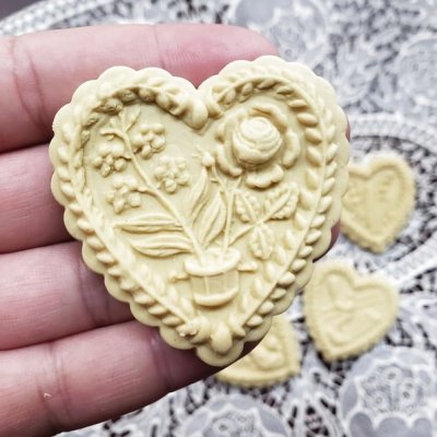 画像1: お花とハート*Heart with Flower/cookie mold  by anis-oaradies 