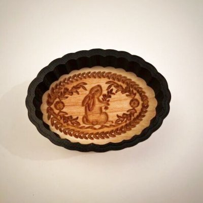 画像2: うさぎ/Easter Bunny＋カッター付き*wood cookie mold