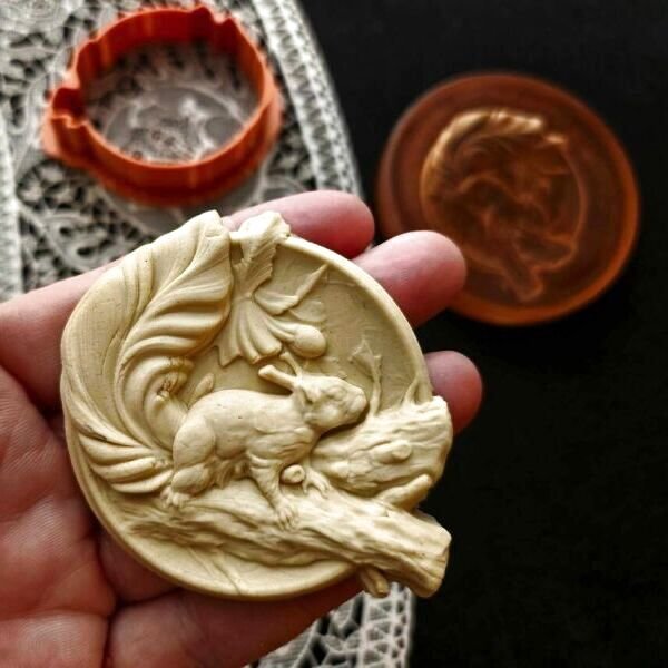 画像1: Squirrel / リス cookie stamp & cutter (1)