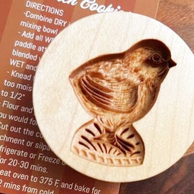 画像1: ひよこちゃん/Vintage Chick*wood cookie mold