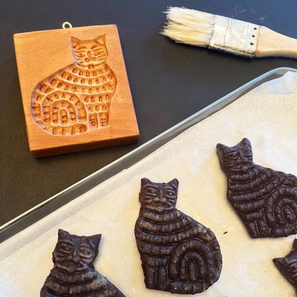 画像1: Tabby Cat / 縞模様の猫ちゃん*cookie mold/菓子木型作家 komorebi. (1)