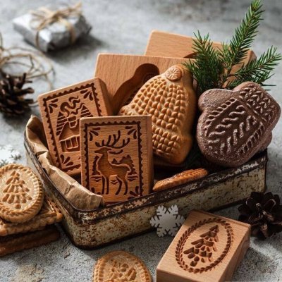 画像3: ニット帽*wood gingerbread cookie mold