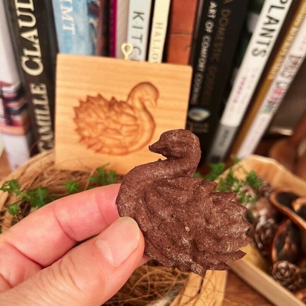 画像1: 白鳥/swan*cookie mold/菓子木型作家 komorebi. (1)