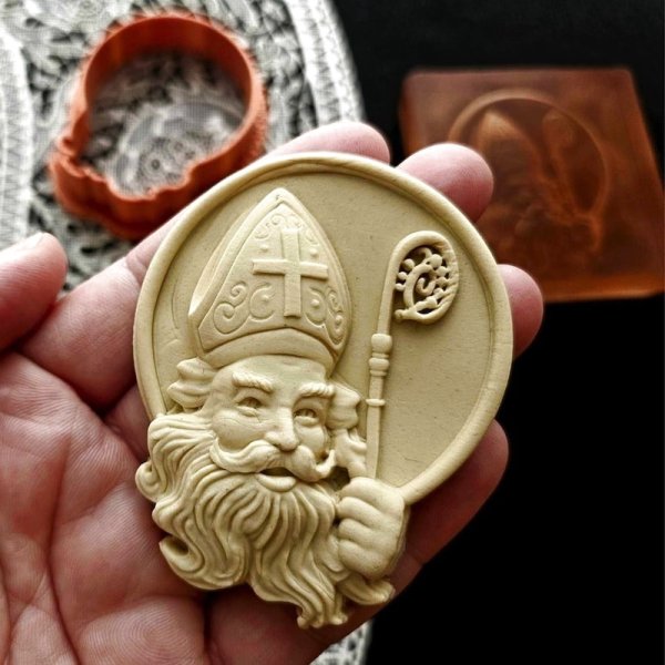 画像1: St. Nicholas/セント・ニコラス cookie stamp & cutter (1)