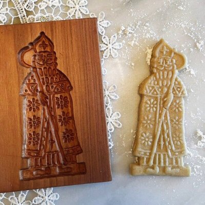 画像2: Saint Nicholas*スペキュロス型/cookie mold/菓子木型作家 komorebi.