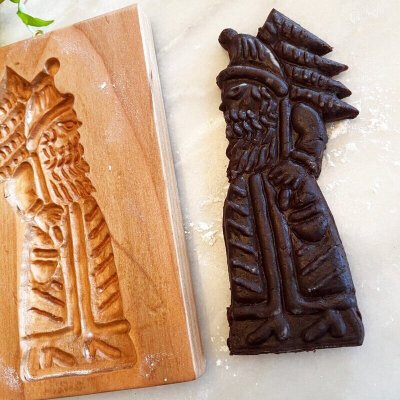 画像2: 【お客様お問い合わせ商品】サンタクロースとツリー*スペキュロス型/cookie mold/菓子木型作家 komorebi.