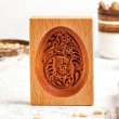 画像2: 花柄のGzhel egg*wood gingerbread cookie mold (2)