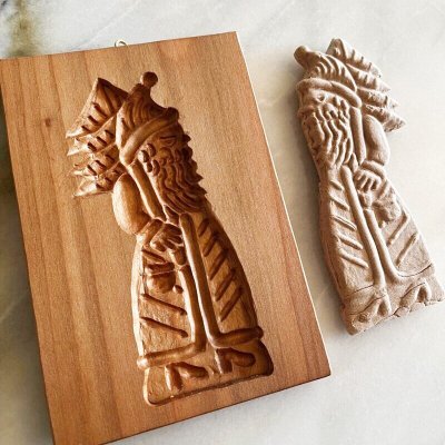 画像3: 【お問い合わせ商品】サンタクロースとツリー*スペキュロス型/cookie mold/菓子木型作家 komorebi.