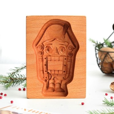 画像1: くるみ割り人形/nutcracker*wood gingerbread cookie mold