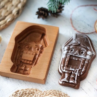 画像2: くるみ割り人形/nutcracker*wood gingerbread cookie mold