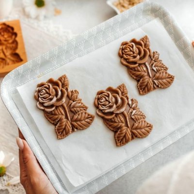 画像2: 薔薇/Rose*wood gingerbread cookie mold