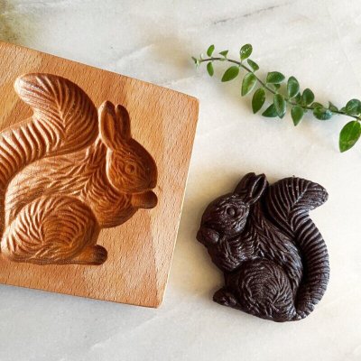 画像3: リス*wood gingerbread cookie mold