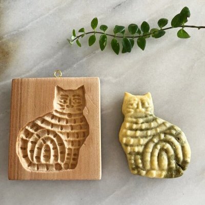 画像1: 【お問合せ商品】Tabby Cat / 縞模様の猫ちゃん*cookie mold/菓子木型作家 komorebi.