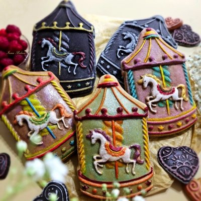 画像3: メリーゴーランド/Carousel*wood gingerbread cookie mold