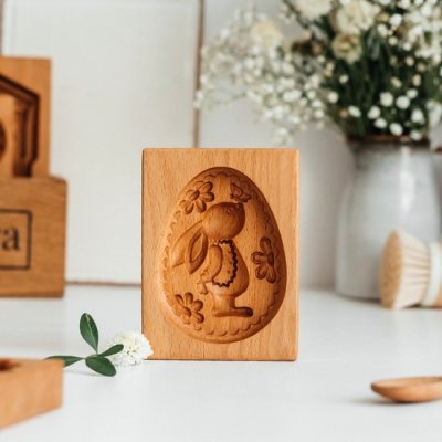 画像1: うさぎちゃん/Easter Egg*wood gingerbread cookie mold