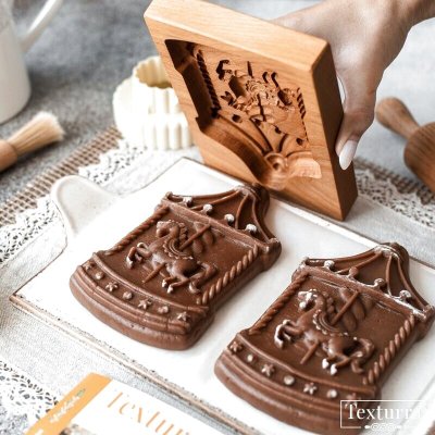 画像2: メリーゴーランド/Carousel*wood gingerbread cookie mold